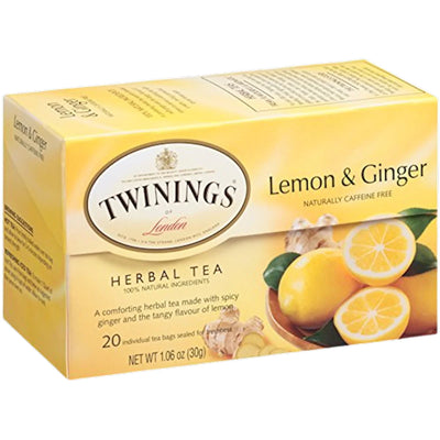 TEA TWININGS HERBAL W/LEMON&GINGER 6/(20X2GR)  ENGLAND N6340