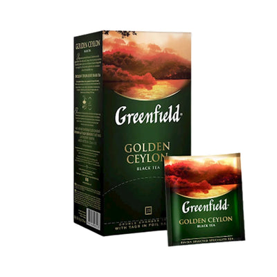 TEA BLACK GOLDEN CEYLON 10/(25X2GR) GREENFIELD 0352-10