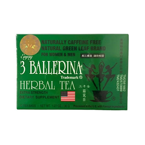 TEA GREEN HERBAL 3 BALLERINA 36/(12X36GR)