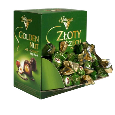 CANDIES LOOSE CHOCOLATE GOLDEN NUT 1/5.51LB LOOSE SOLIDARNOST NSOL34