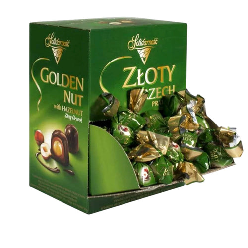 CANDIES LOOSE CHOCOLATE GOLDEN NUT 1/5.51LB LOOSE SOLIDARNOST NSOL34