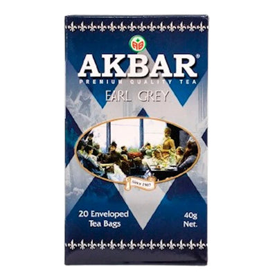 TEA  AKBAR BLACK EARL GREY 24/(20X2GR) SRI-LANKA