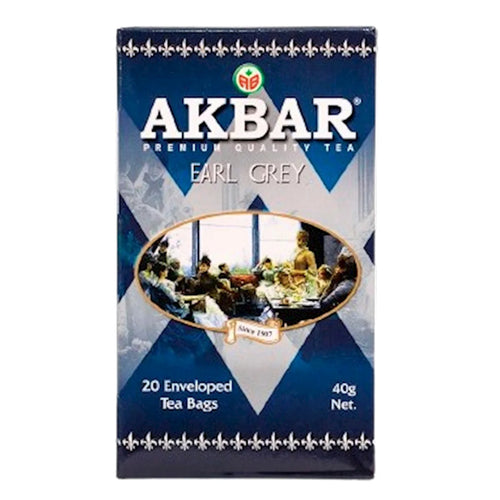 TEA  AKBAR BLACK EARL GREY 24/(20X2GR) SRI-LANKA
