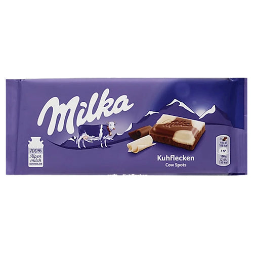 CHOCOLATE BAR MILK KUHFLECKEN HAPPY COW 24/90GR MILKA GERMANY N4043372