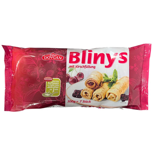 CREPES W/CHERRY FILLING FROZEN 14/500GR DOVGAN N90219500