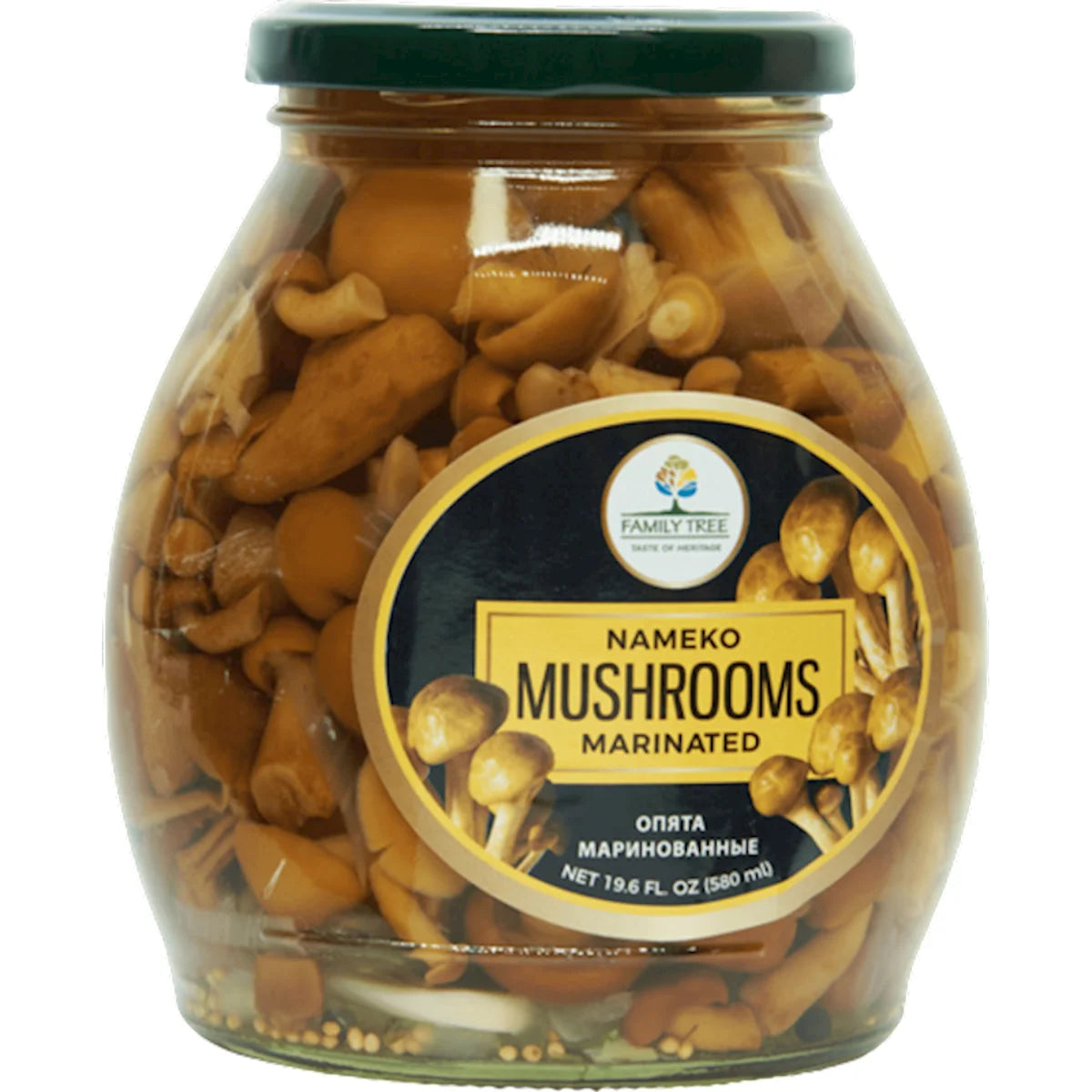 MUSHROOMS NAMEKO MARINATED 12/580ML FAMILY TREE