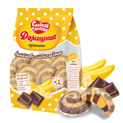 GINGERBREAD CHOCOLATE&BANANA 10/350GR SLADKAYA SLOBODA N40030