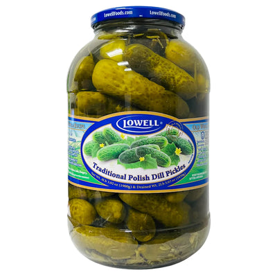 PICKLES W/DILL TRADITIONAL POLISH 6/1850GR LOWELL N0201LF7190