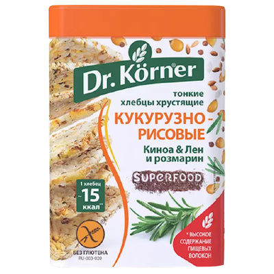 HLEBTSI DR.KORNER CORN RICE W/QUINOA&ROSEMARY 20/100GR RUSSIA N5950