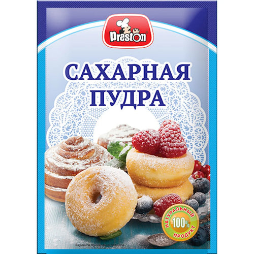 SUGAR POWDER 20/50GR PRESTON RUSSIA N58493