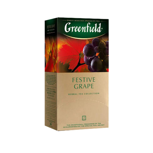TEA HERBAL FESTIVE GRAPE 10/(25X2GR) GREENFIELD 0522-10