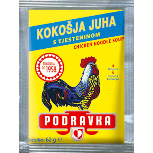 SOUP CHICKEN NOODLE DRY 35/62GR PODRAVKA N1301251