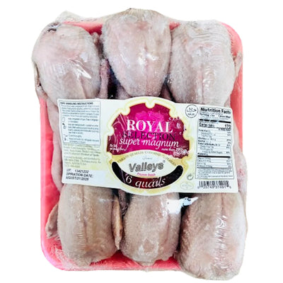 QUAILS 6PCS SUPER MAGNUM V/P FROZEN 10/1.140GR