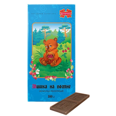 CHOCOLATE BAR MILK MISHKA NA POLYANE 20/100GR KOMMUNARKA N362