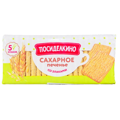 COOKIES SUGAR WITH CEREALS 12/380GR POSIDELKINO N977