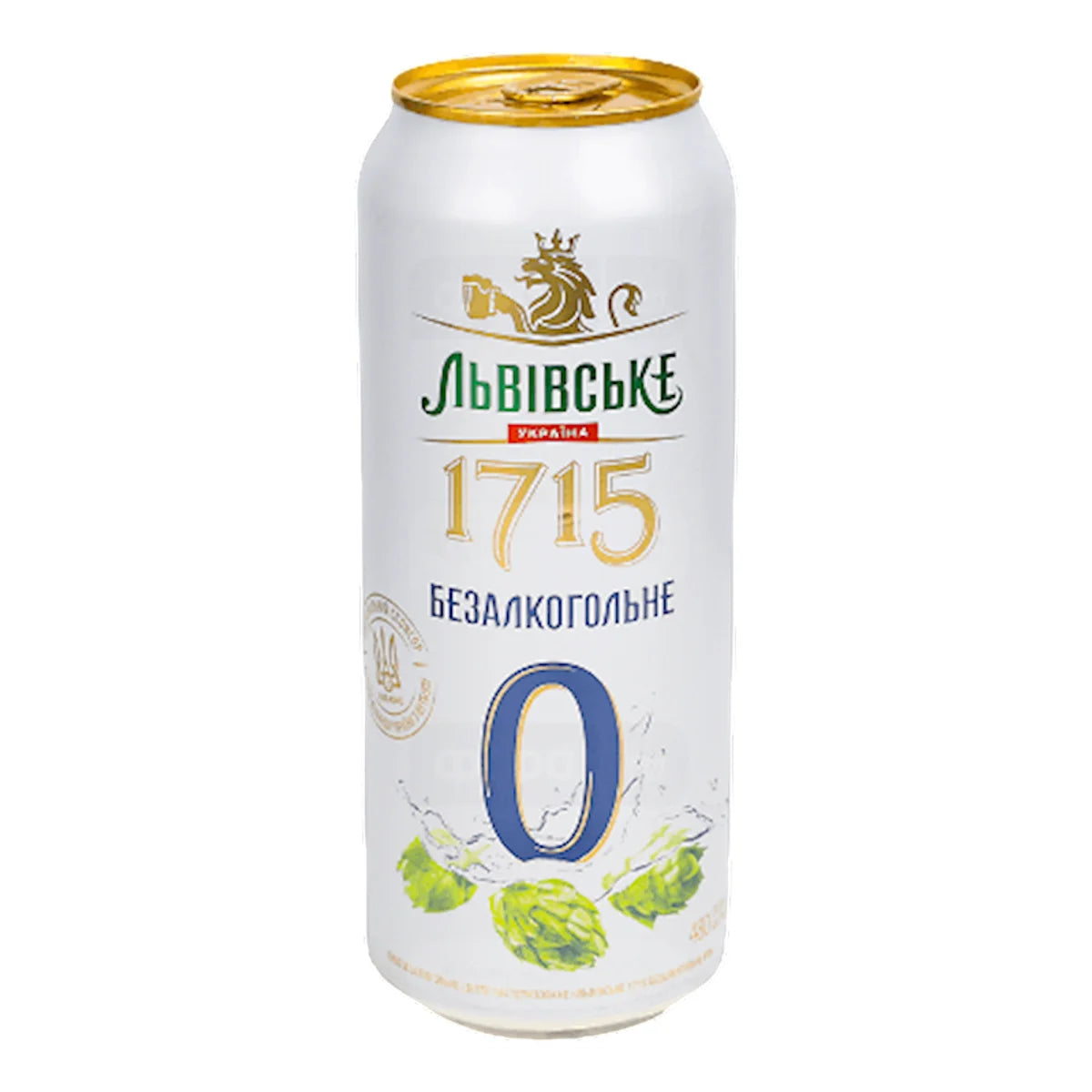 BEER NON-ALCOHOLIC CAN 24/480ML LVIVSKE 1715