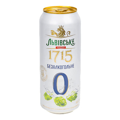 BEER NON-ALCOHOLIC CAN 24/480ML LVIVSKE 1715