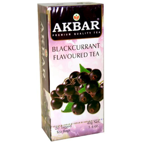 TEA  AKBAR HERBAL W/BLACK CURRANT 24/(20X2GR) SRI-LANKA