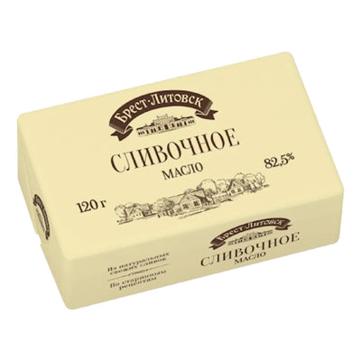 BUTTER SWEET 82.5% UNSALTED 10/120GR BREST LITOVSK N3523