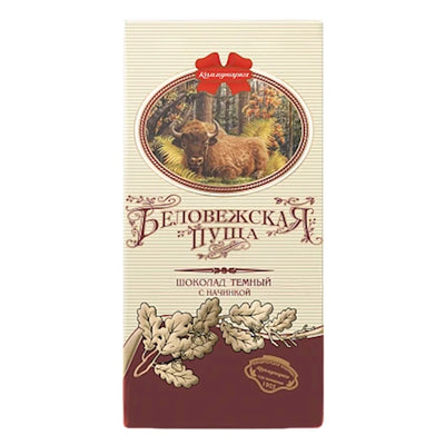 CHOCOLATE BAR BELOVEZHSKAYA PUSCHA 28/100GR KOMMUNARKA N148