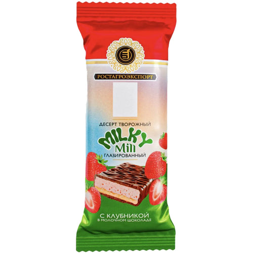 CHEESE BAR STRAWBERRY&BISCUIT IN MILK CHOCOLATE 15% CHILD MILK 12/40GR ROSTAGROKOMPLEX