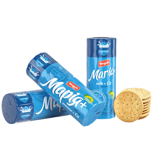 BISCUITS MARIA W/MILK&CALCIUM 35/155GR YARYCH UKRAINE