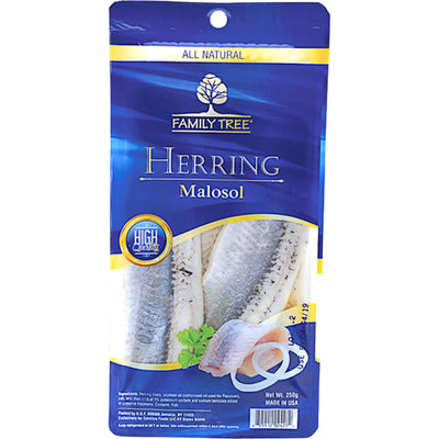 HERRING FILLET MALOSOL 12/250GR FAMILY TREE N832/26051