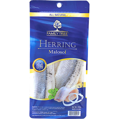 HERRING FILLET MALOSOL 12/250GR FAMILY TREE N832/26051