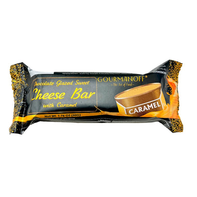 CHEESE BAR CARAMEL 26% GLAZED 24/50GR GOURMANOFF N7493