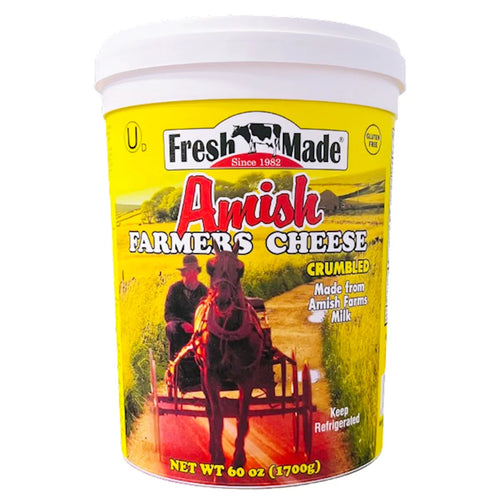 FARMER CHEESE AMISH 4/60OZ FRESH MADE PRE-ORDER ONLY