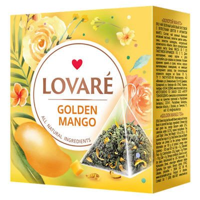 TEA GOLD MANGO PYRAMIDS 12/(15X2GR) LOVARE