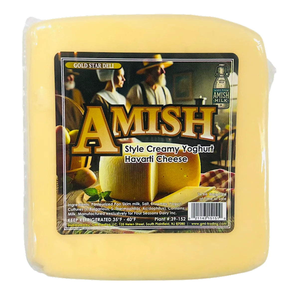 CHEESE YOGHURT HAVARTI CHUNK 1/1LB GS DELI GS-5341