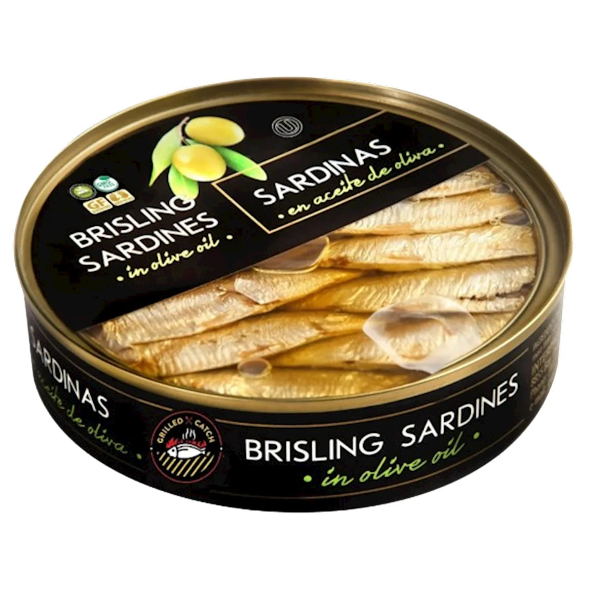 BRISLING SARDINES IN OLIVE OIL E/O 10/160GR BRIVAIS VILNIS (4) N6426