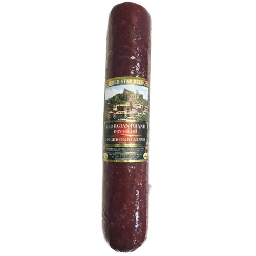 SALAMI BEEF GRUZINSKAYA LONG 1/1LB GS DELI NGS73/90456