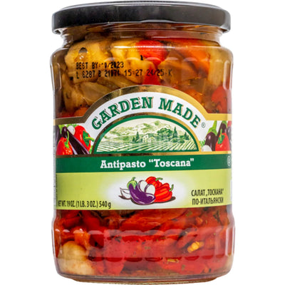 ANTIPASTO TOSCANA 12/19OZ GARDEN MADE BULGARIA N33154