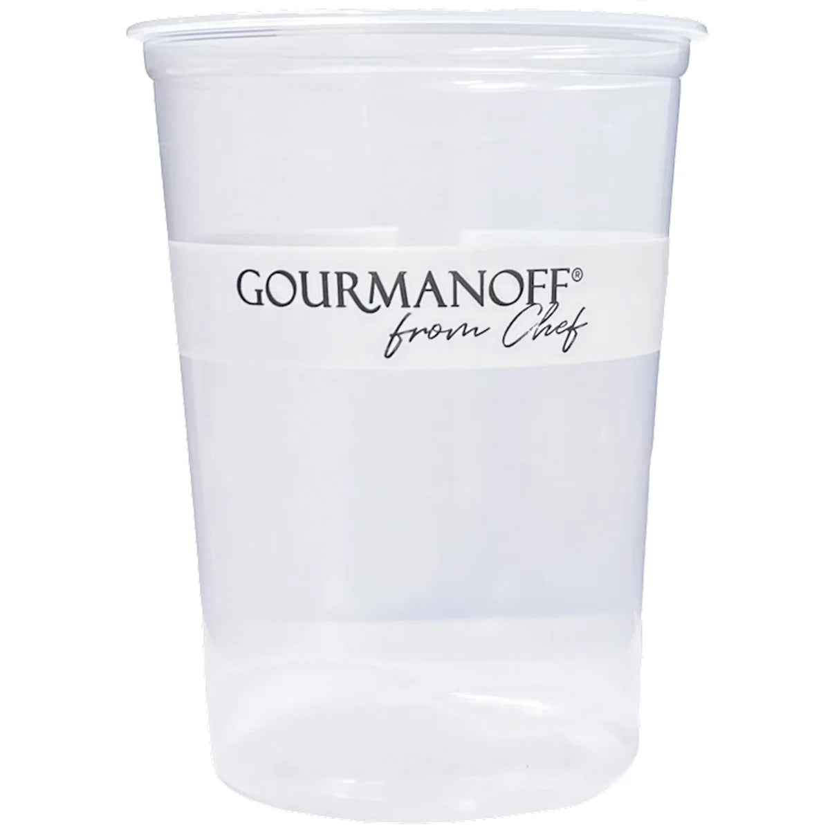 CONTAINER ROUND TALL PLASTIC CLEAR GOURMANOFF 500/32OZ N291316