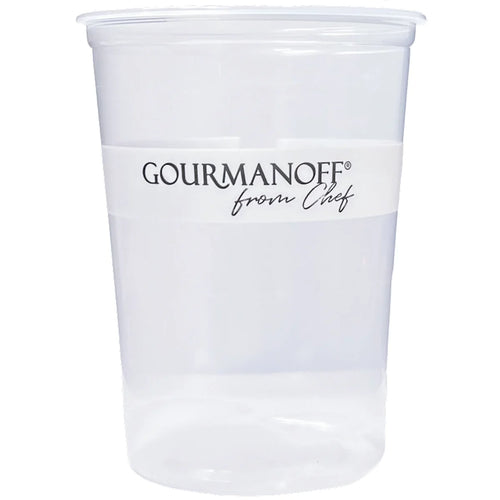 CONTAINER ROUND TALL PLASTIC CLEAR GOURMANOFF 500/32OZ N291316