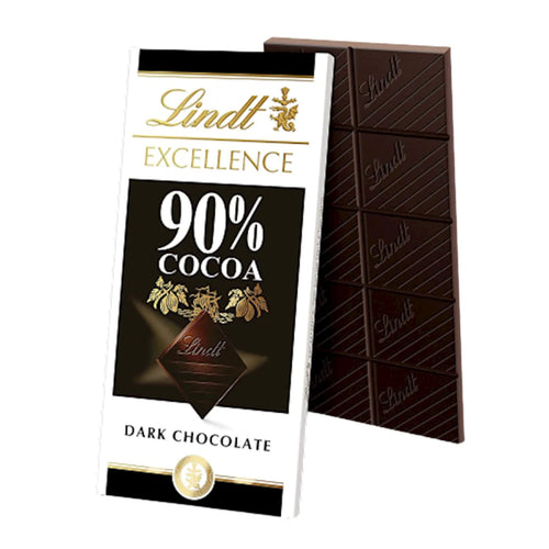 CHOCOLATE BAR DARK EXCELLENCE 90% 12/100GR LINDT N977(12)