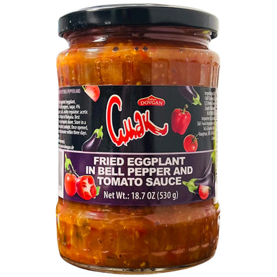 EGGPLANTS FRIED W/BELL PEPPER&TOMATO SAUCE 12/530GR CMAK DOVGAN BULGARIA NUS41030580