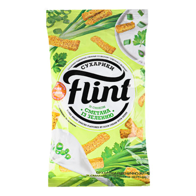 DRY BREAD WHEAT RYE W/SOUR CREAM&HERBS FLAVOR 65/70GR FLINT N2460