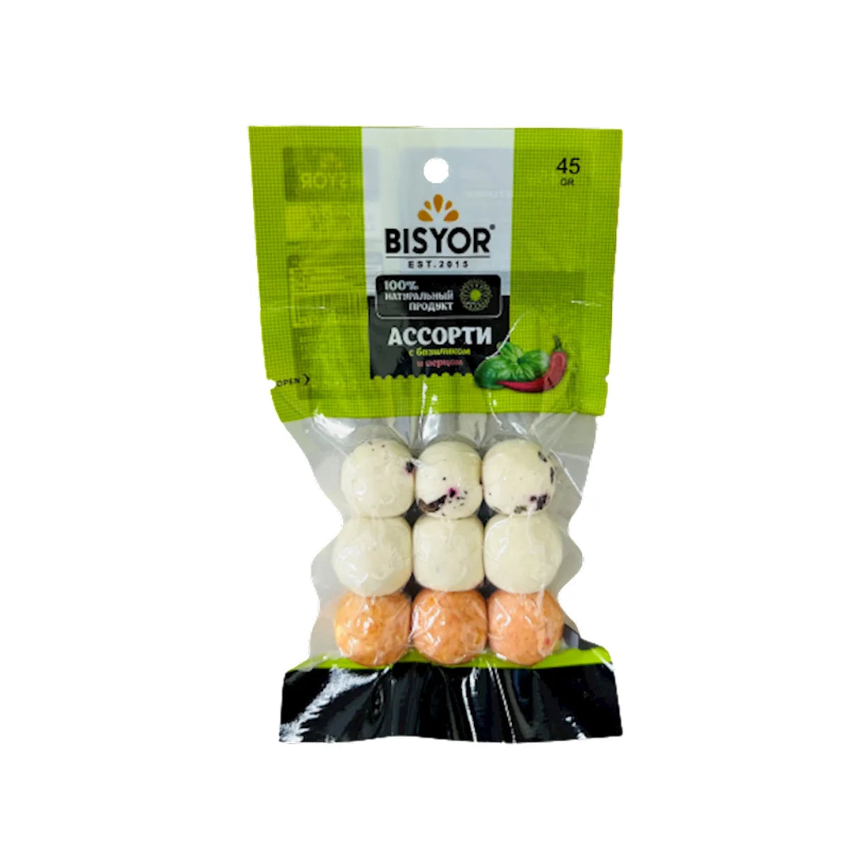 BIO KURT ASSORTED CLASSIC, BASIL AND CHILI BISYOR 30/45GR UZBEKISTAN