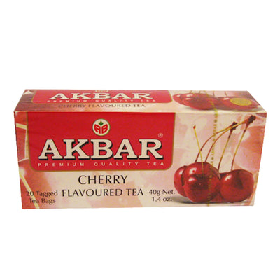 TEA  AKBAR HERBAL W/CHERRY 24/(20X2GR) SRI-LANKA