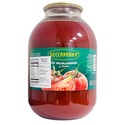 JUICE TOMATO W/SALT 4/3L BESSARABKA UKRAINE