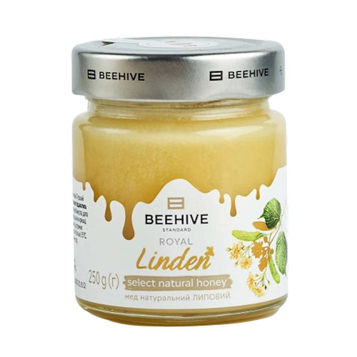 HONEY LINDEN 8/250GR GLASS BEEHIVE UKRAINE #15