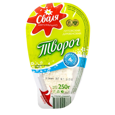 FARMER CHEESE VILLAGE 0.5%  6/250GR SVALIA LITHUANIA SV506