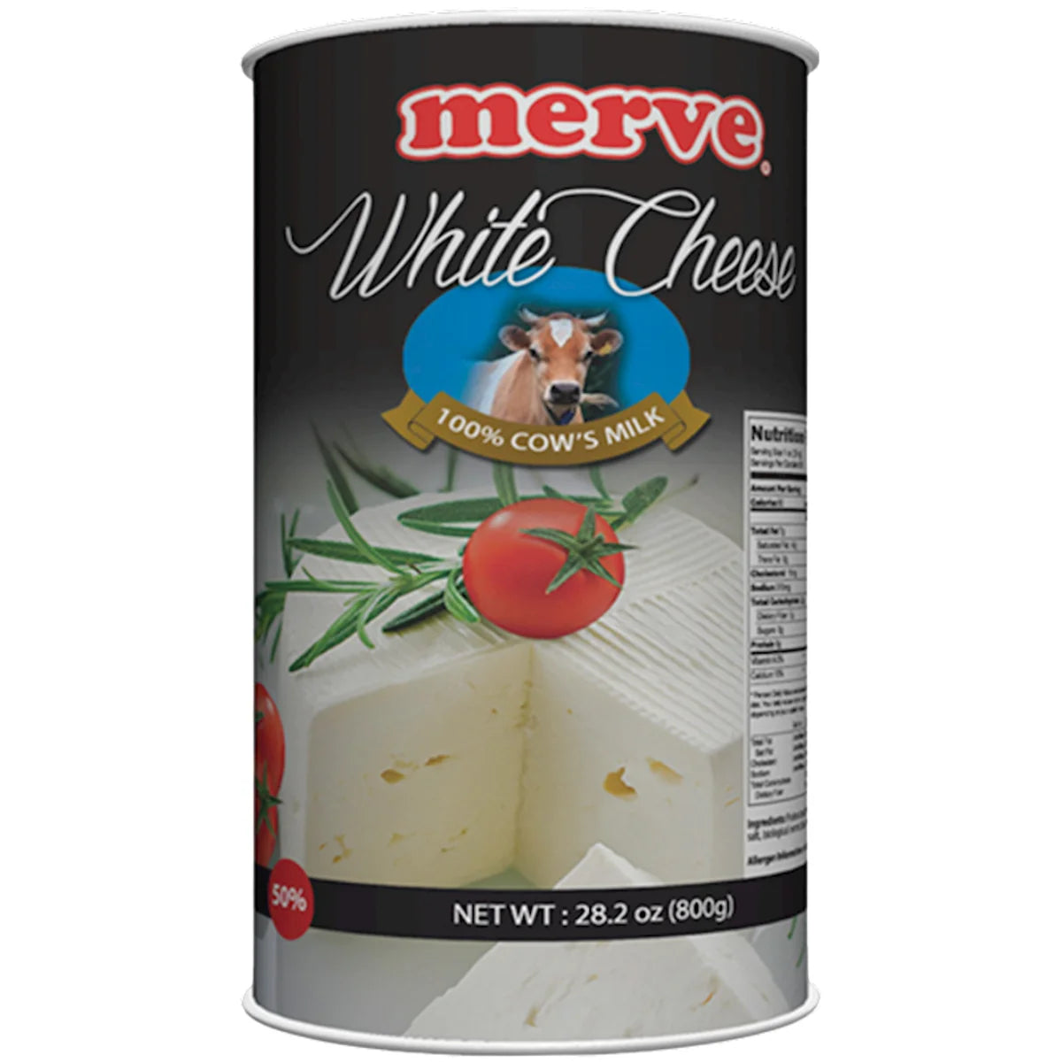 FETA WHITE CHEESE IN BRINE 50% 6/800GR MERVE NETHERLAND N6287