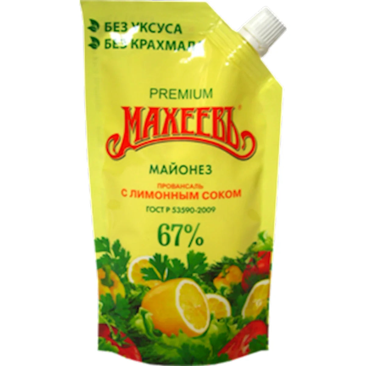 MAYONNAISE PROVANSAL W/LEMON JUICE 67% 20/380GR MAHEEV RUSSIA N14000014