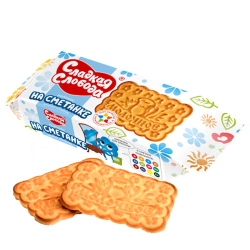 COOKIES MOLOCHNOE SUGAR W/SOUR CREAM 24/270GR SLADKAYA SLOBODA N08080 / 08660