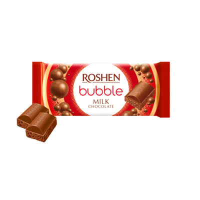 CHOCOLATE BAR AERATED MILK 20/80GR ROSHEN N4375