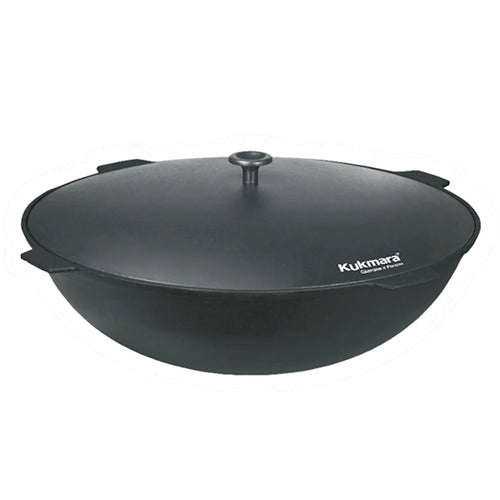 KAZAN BLACK IRON CAST W/LID 12L KUKMARA (KCH121) BY PC